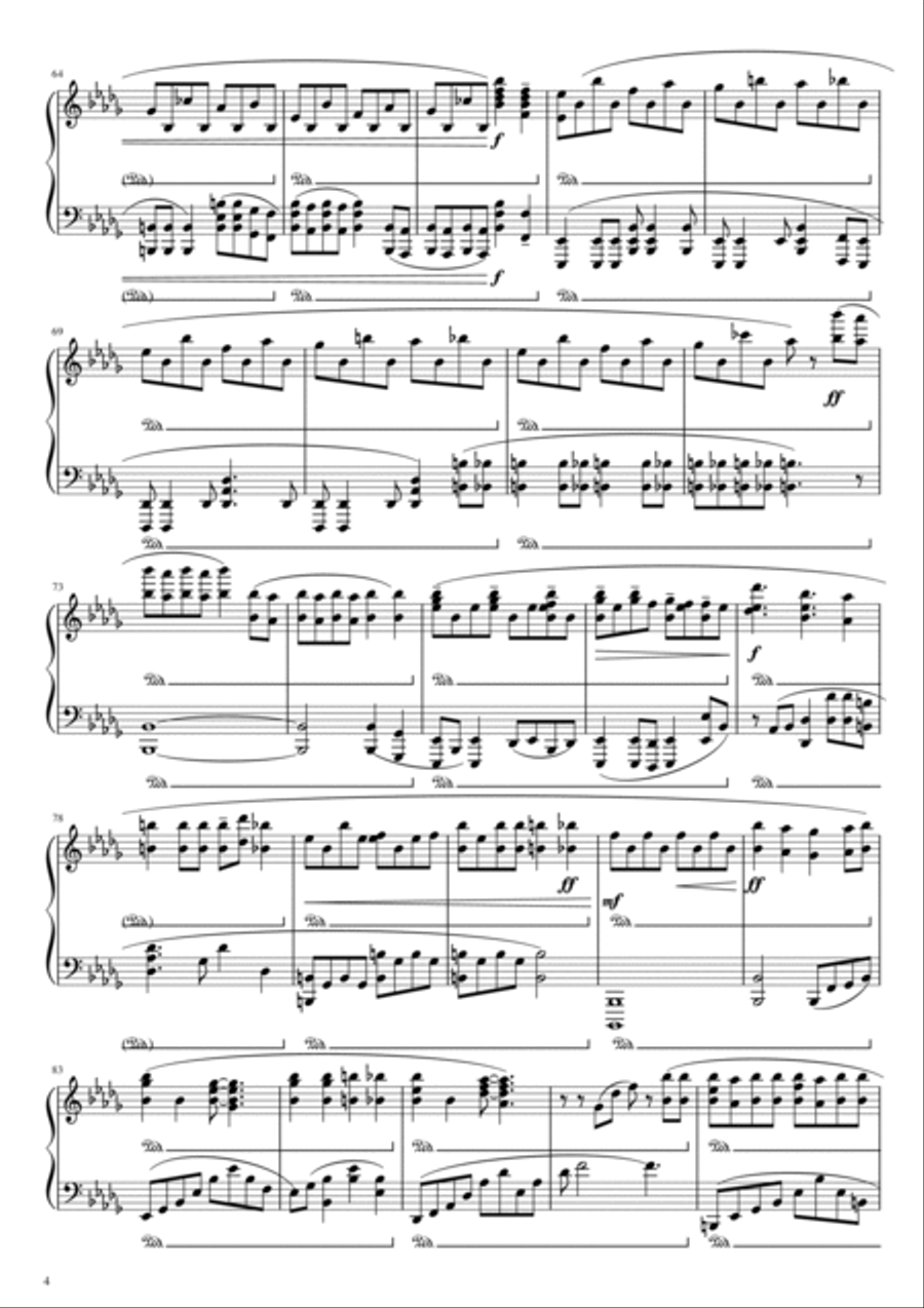 Popular Monster Piano Solo scores gallery preview page 4