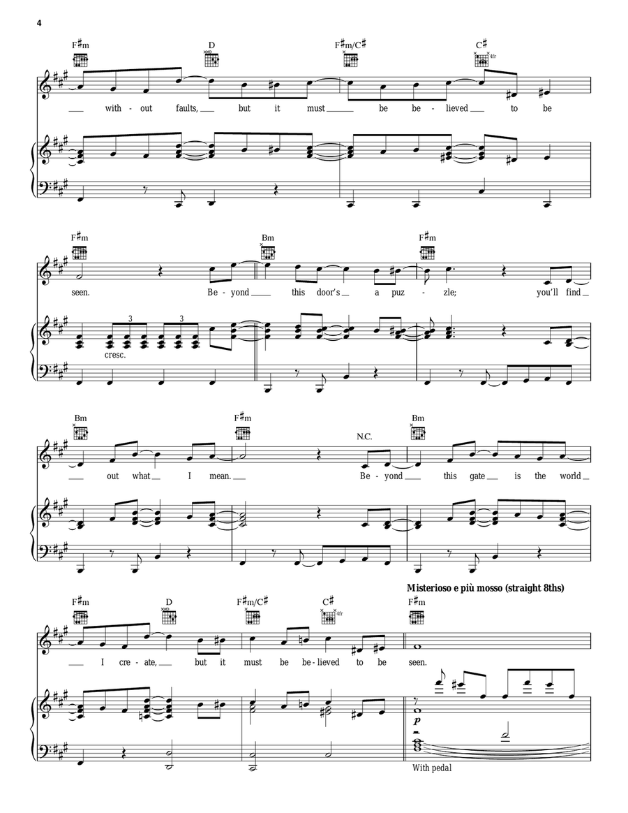 It Must Be Believed To Be Seen Voice scores gallery preview page 4