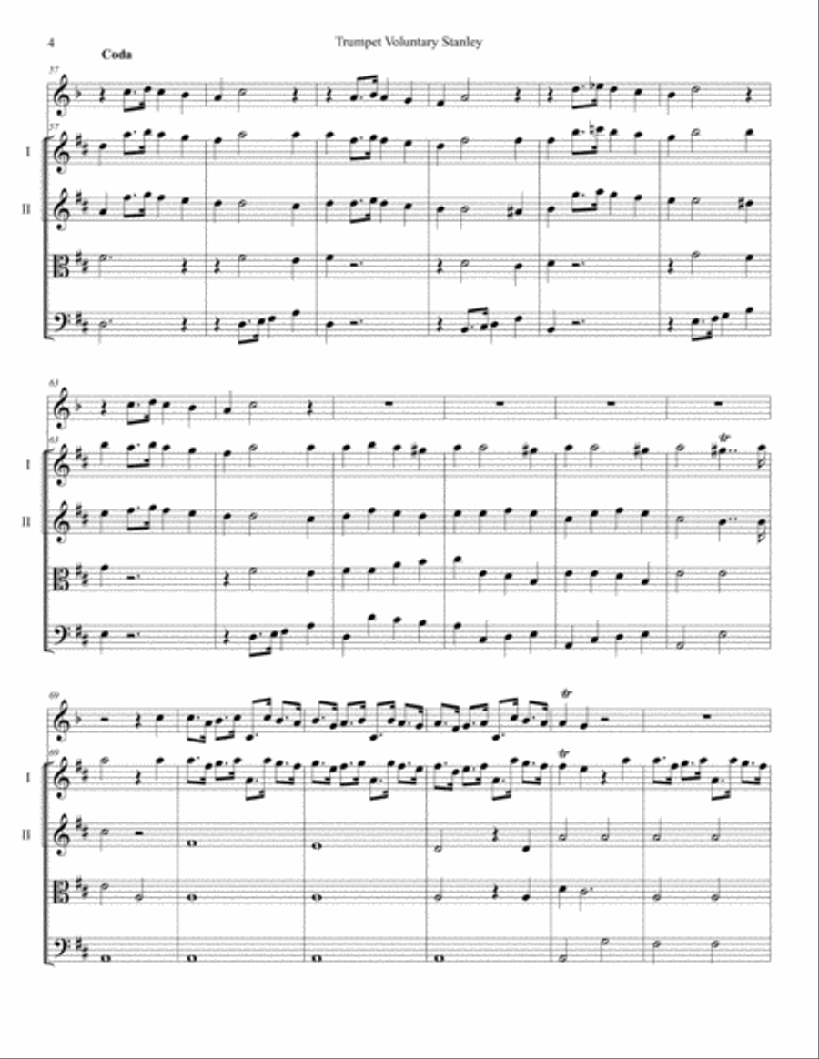 Trumpet Voluntary Stanley Brass Ensemble scores gallery preview page 5