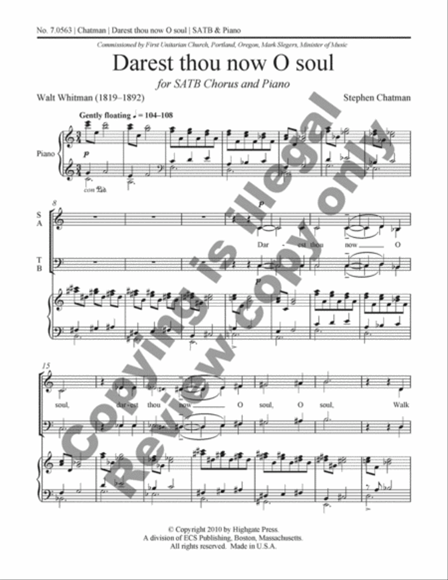 <br>Sheet music extract