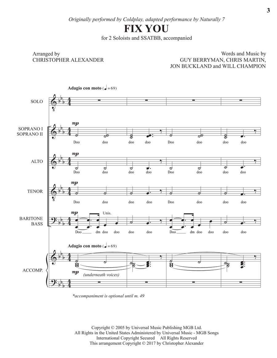 Fix You Divisi scores gallery preview page 3