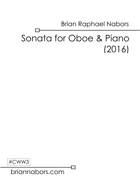 Sonata for Oboe and Piano (Full Score + Oboe Part) image number null