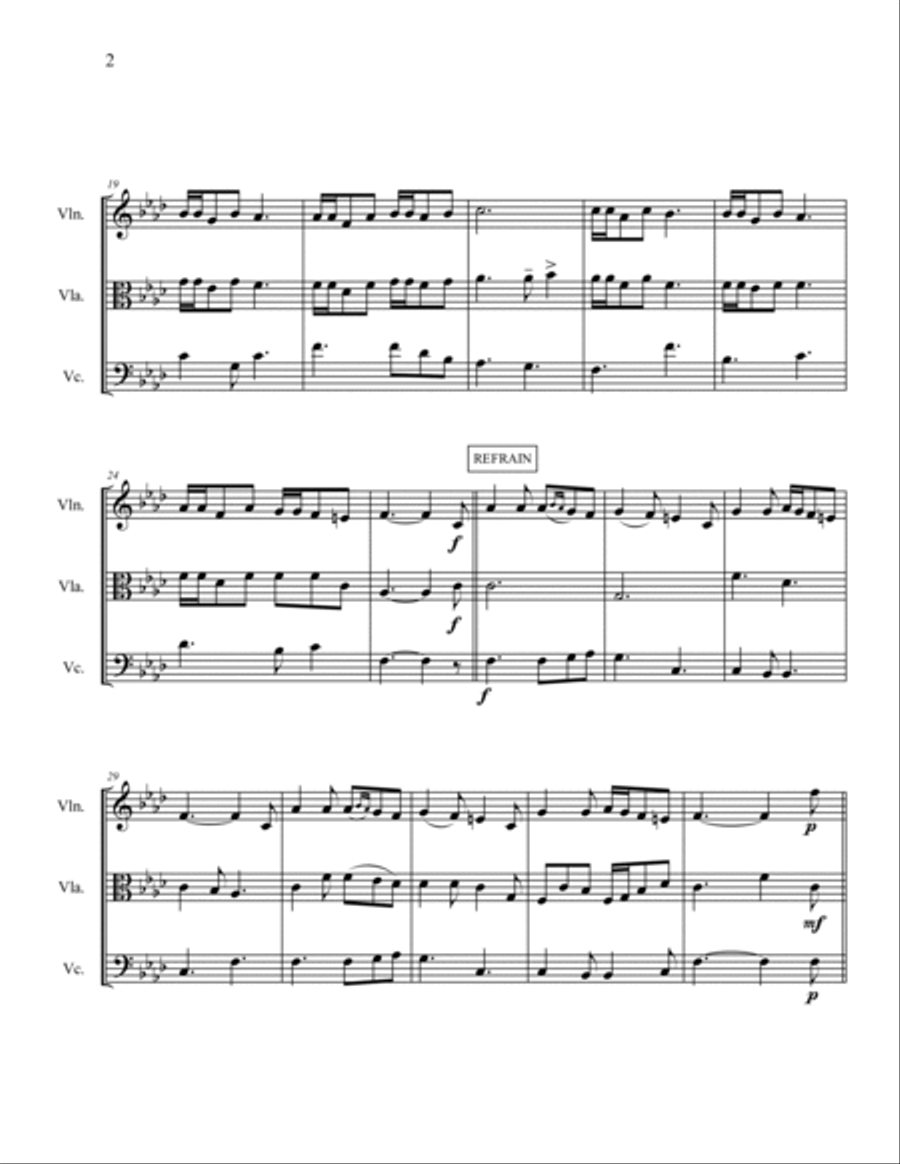 Jewish Wedding Music - 2 String Trio Arrangements String Trio scores gallery preview page 2
