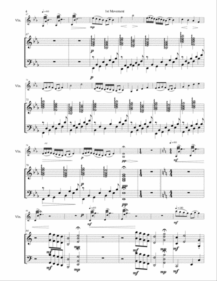 Violin Sonata No. 4 Violin Sonata No. 4 Violin Solo scores gallery preview page 5