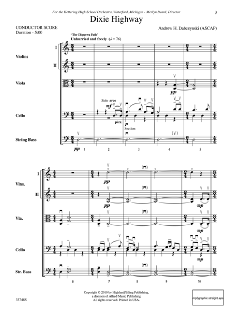 Dixie Highway String Orchestra scores gallery preview page 2