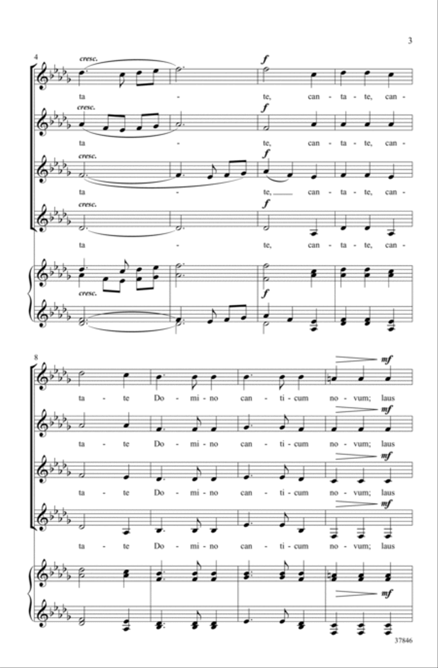 Cantate Domino SSAA scores gallery preview page 2