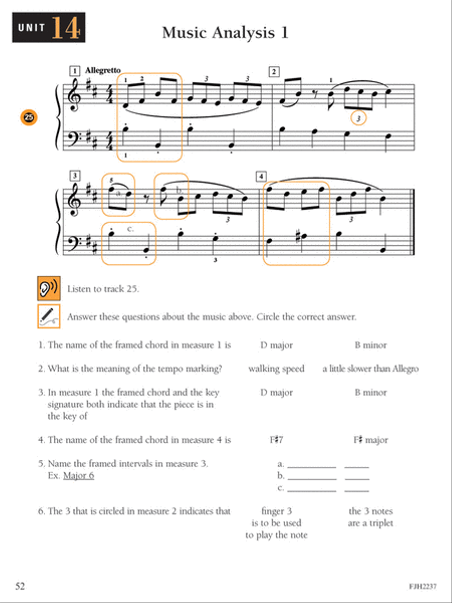 Write, Play, and Hear Your Theory Every Day, Book 6 Piano Method scores gallery preview page 4