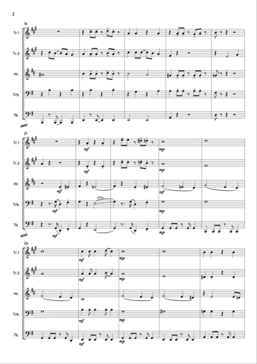 Heat Miser Brass Quintet scores gallery preview page 2