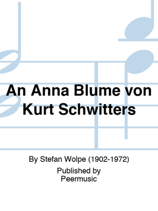 An Anna Blume von Kurt Schwitters