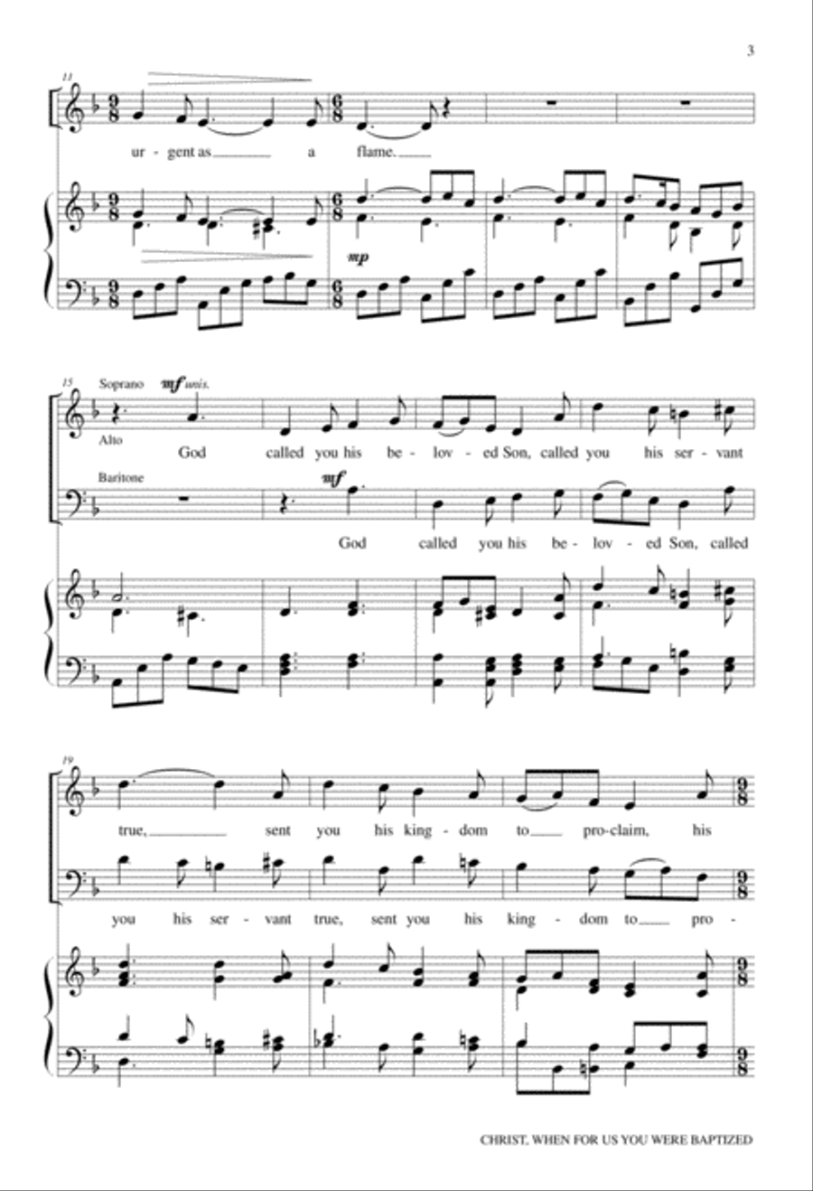 Christ, When for Us You Were Baptized 3-Part scores gallery preview page 3