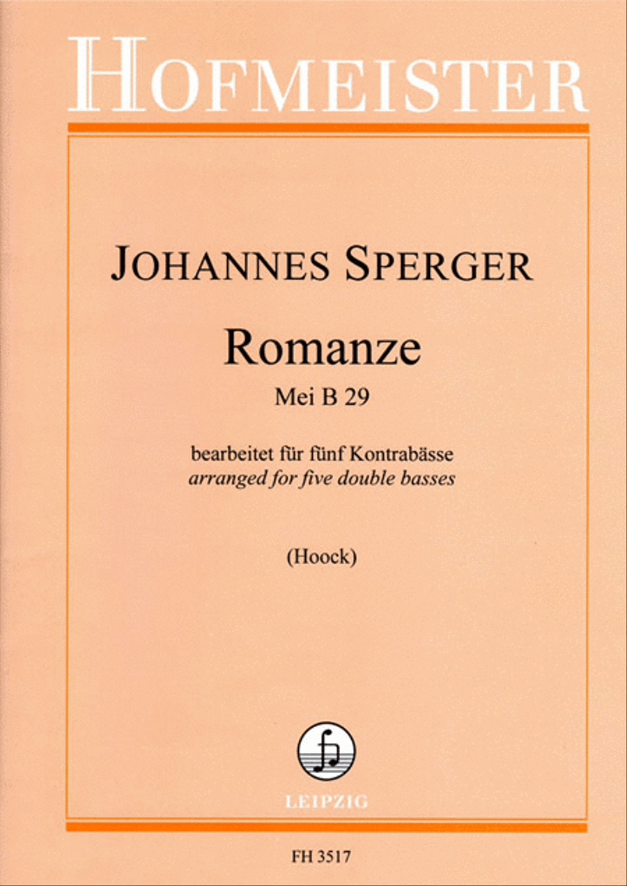 Romanze (Mei B 29) Romanze (Mei B 29) Double Bass scores gallery preview page 1