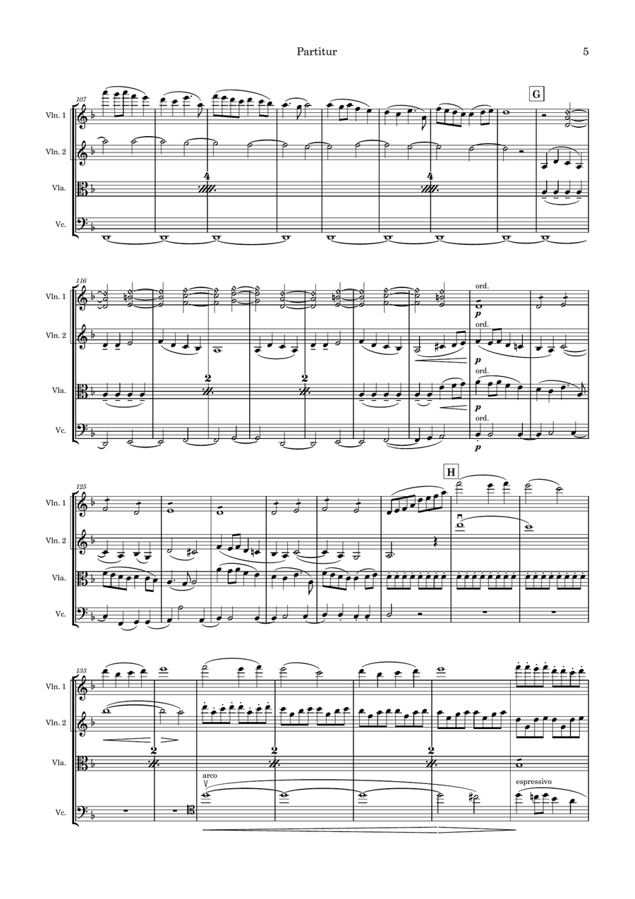 Ar laivinu ieladosi Ar laivinu ieladosi String Quartet scores gallery preview page 5