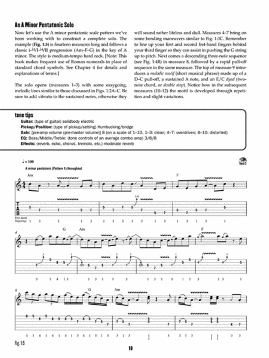 Soloing Strategies for Guitar Guitar Tablature scores gallery preview page 4