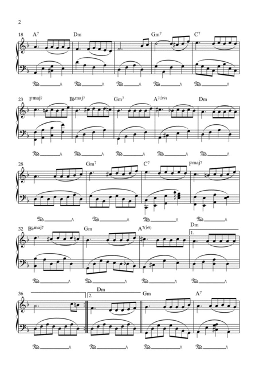 Yesterday, When I Was Young (hier Encore) Easy Piano scores gallery preview page 2