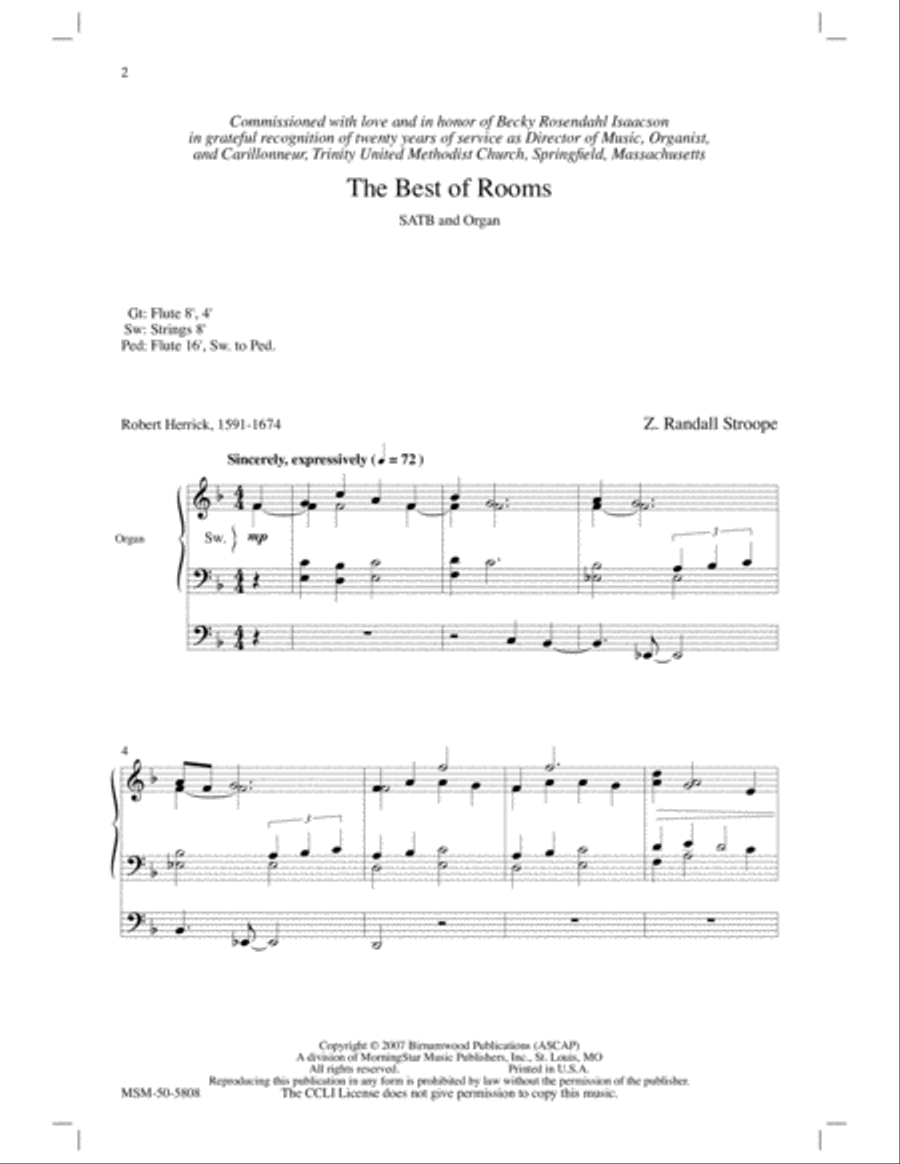 The Best of Rooms The Best of Rooms 4-Part scores gallery preview page 2