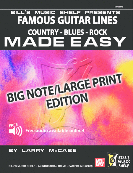 Famous Guitar Lines Made Easy - Large Print/Big Note Edition