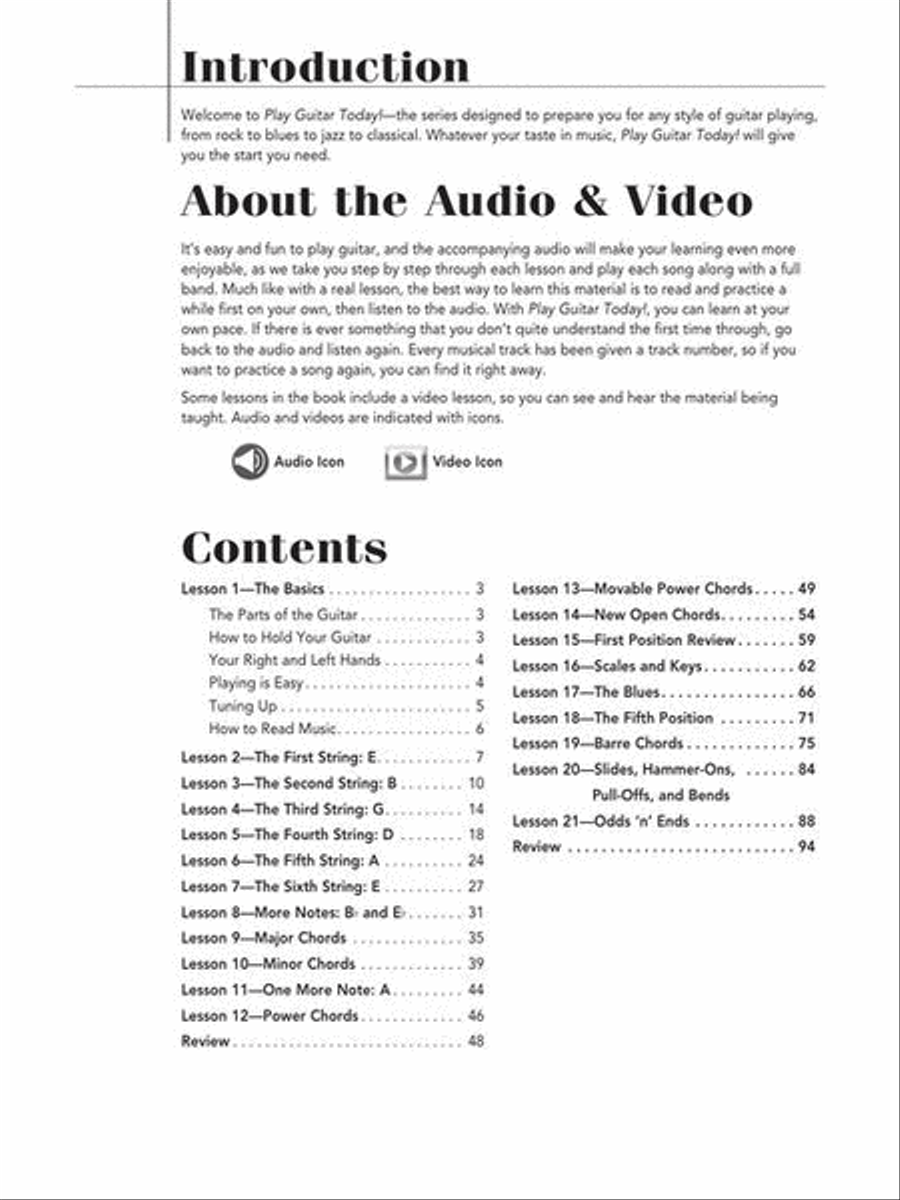 Play Guitar Today! All-in-One Beginner's Pack Guitar Tablature scores gallery preview page 4