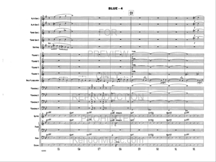 Blue Blue Jazz Ensemble scores gallery preview page 5