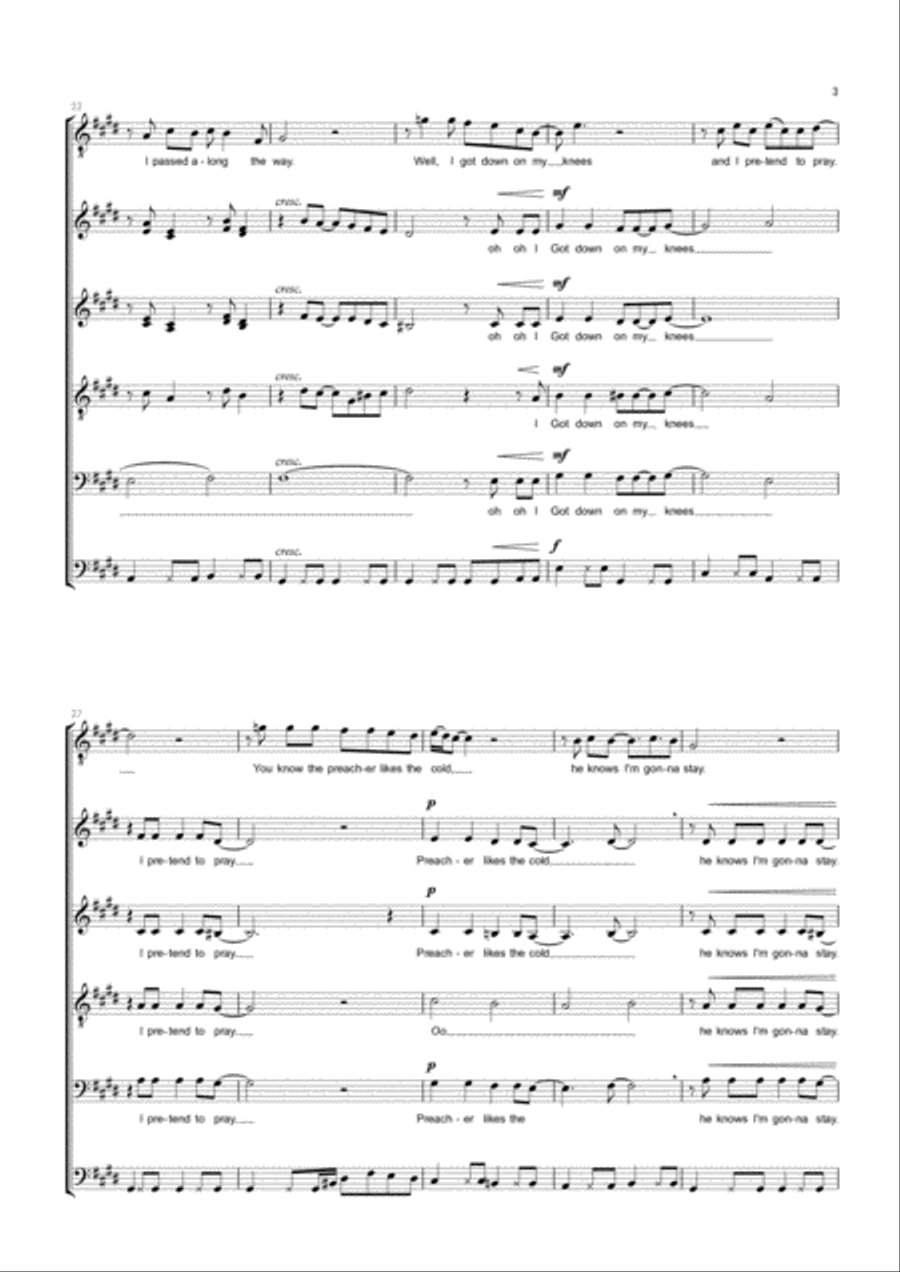 California Dreamin' Divisi scores gallery preview page 3