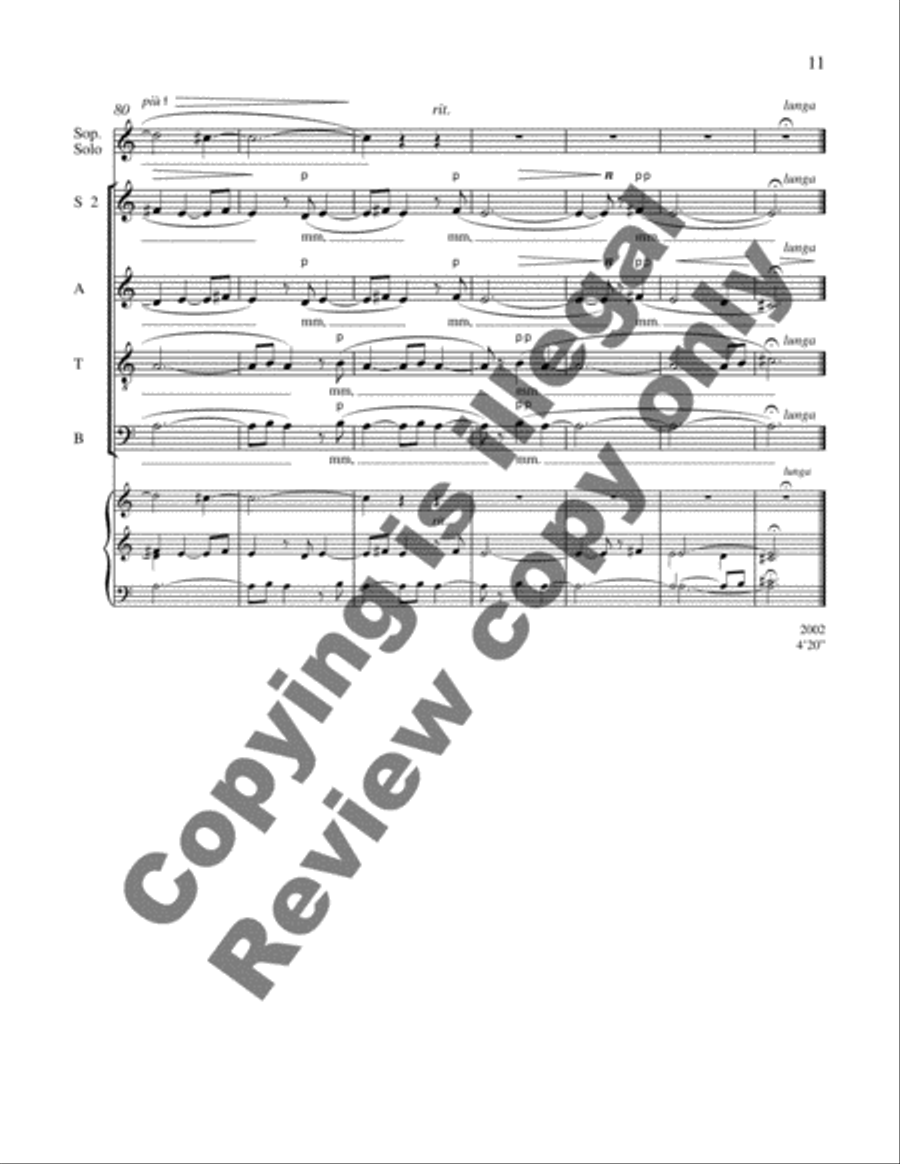 Infinity to Dwell: 4. Butterflies Afield SSATB scores gallery preview page 12