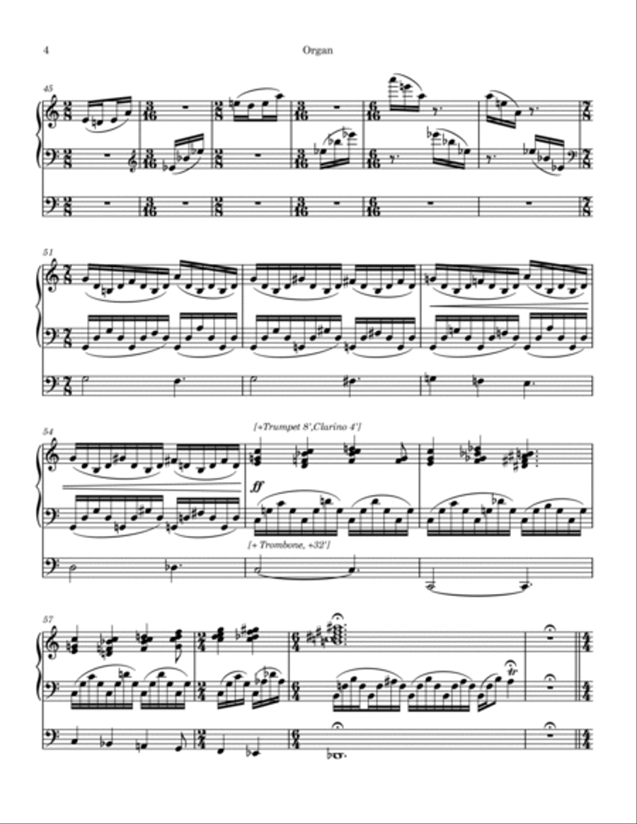 Rhapsody in Red Organ Solo scores gallery preview page 6