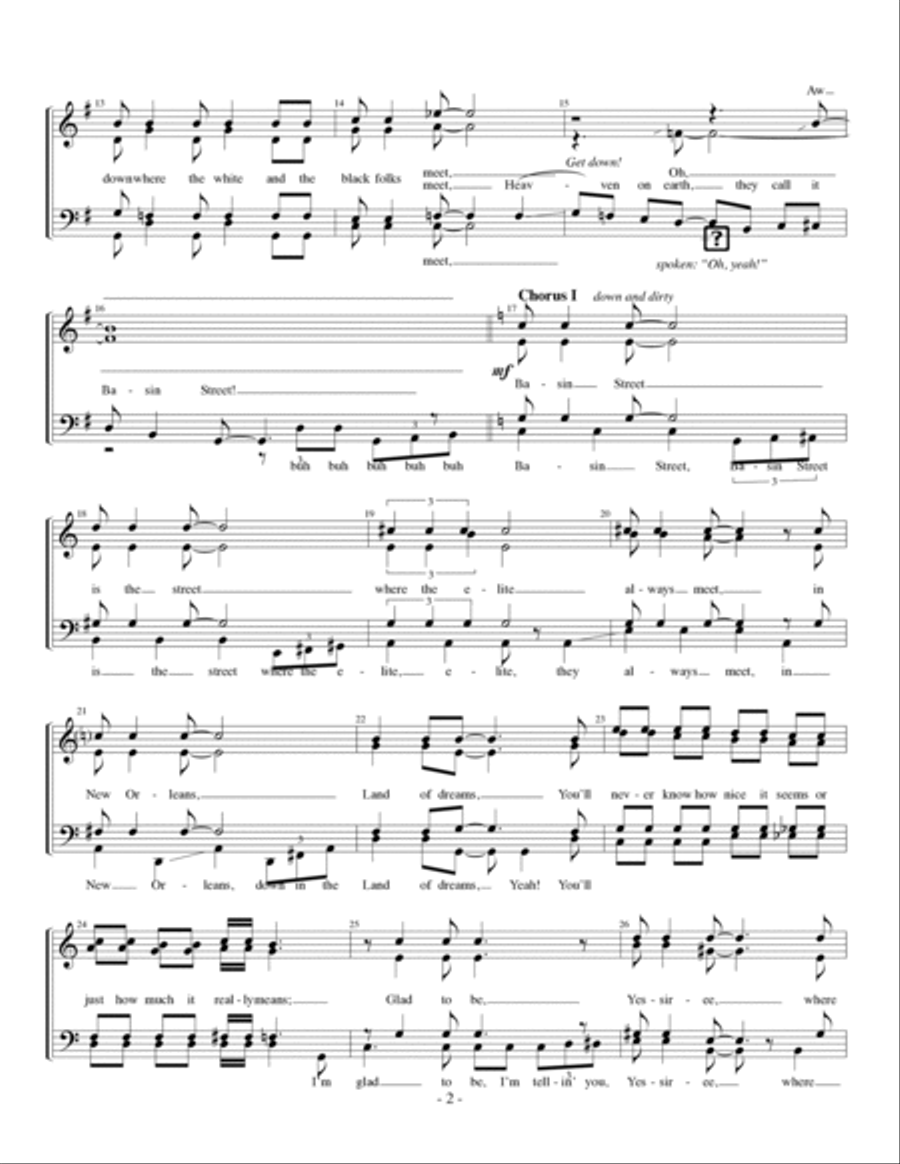 Basin Street Blues Basin Street Blues Small Ensemble scores gallery preview page 2