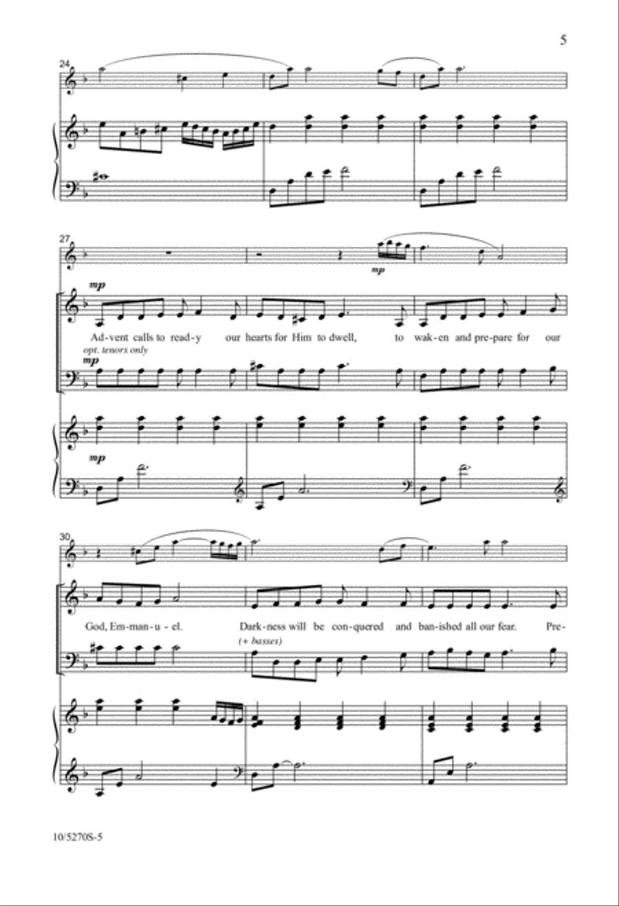 Advent Calls 4-Part scores gallery preview page 5