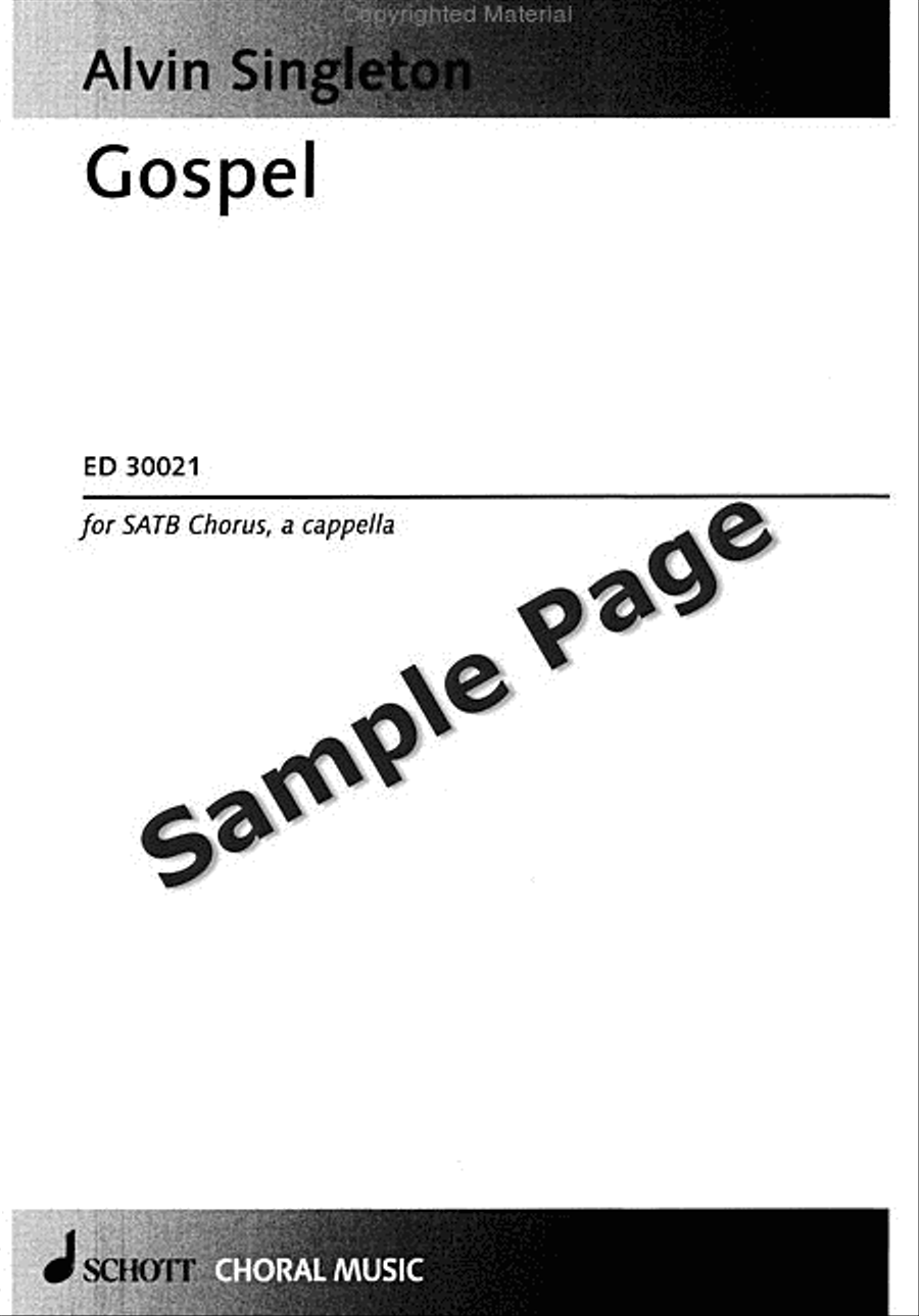 Gospel Gospel 4-Part scores gallery preview page 2