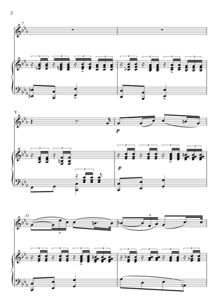 Les Plaintes Flute piano duet de Schubert image number null