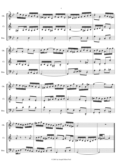 Fuga a tre (3 part fugue) for wind trio image number null