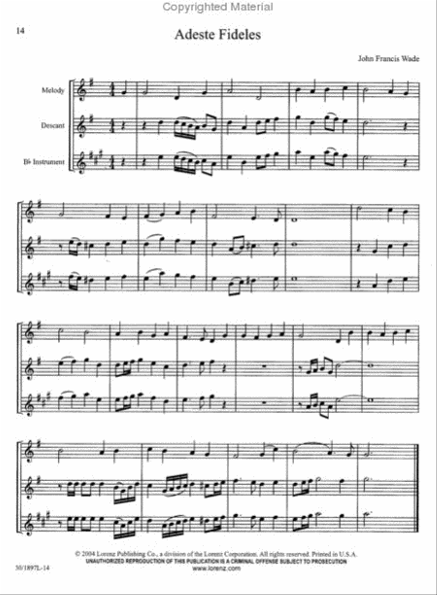 Hymn Descants for Treble Instruments C Instrument scores gallery preview page 4