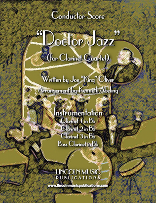 Book cover for Doctor Jazz (for Clarinet Quartet)