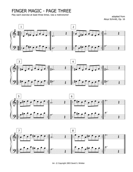 Finger Magic: Technical Exercises for the Piano
