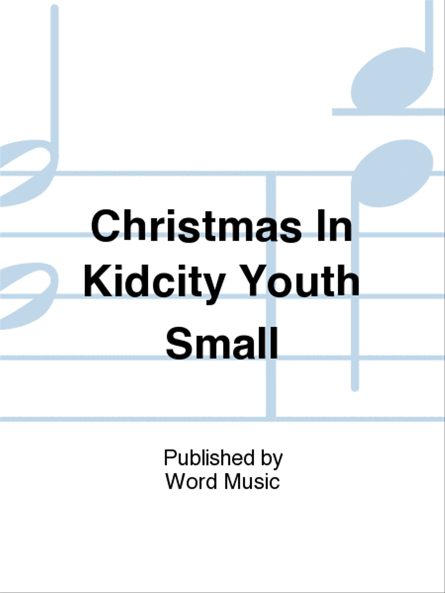 Christmas in KidCity - Short Sleeve T-Shirt - Youth Small Choir scores gallery preview page 1