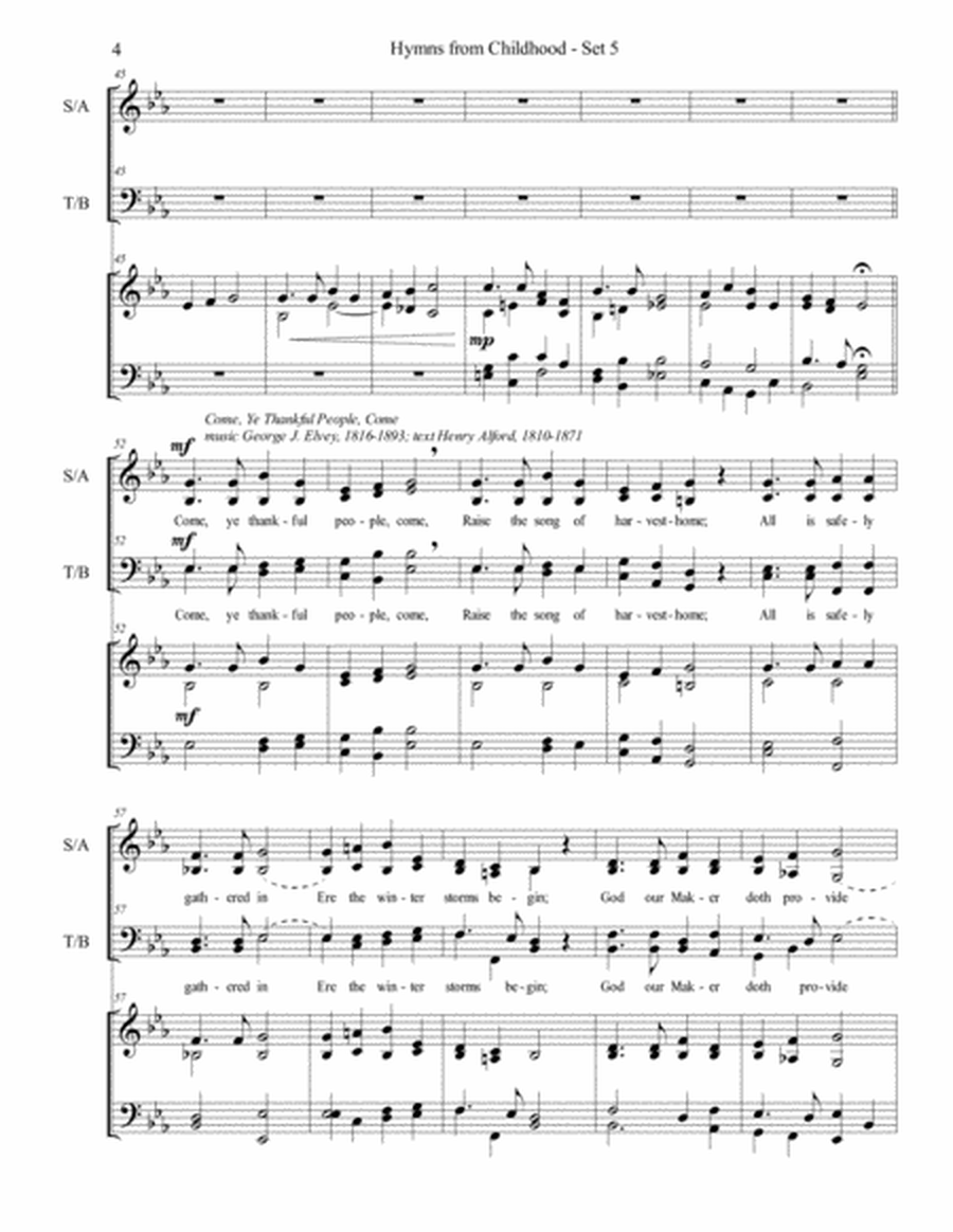 Hymns from Childhood - Set 5 (SATB) image number null