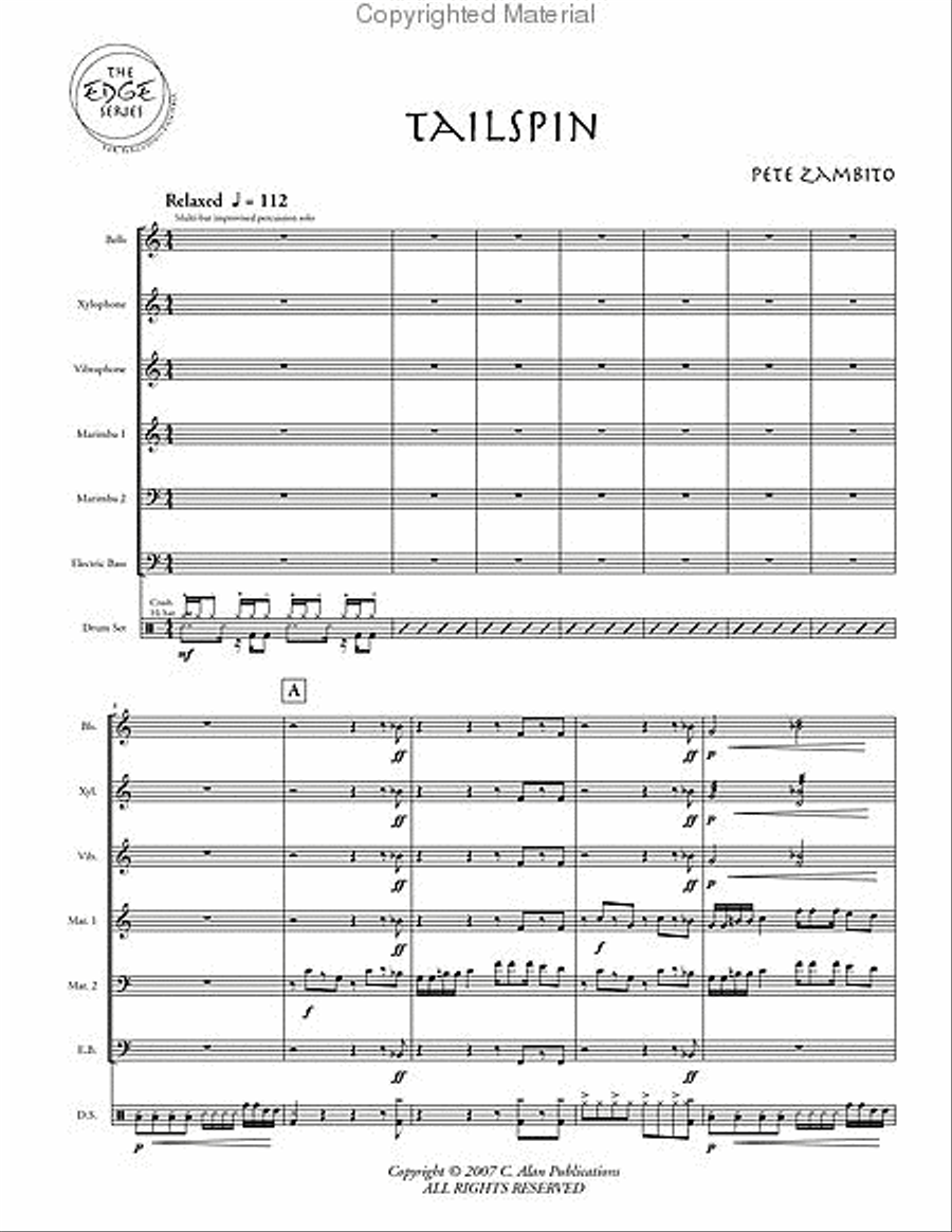 Tailspin Percussion Ensemble scores gallery preview page 2
