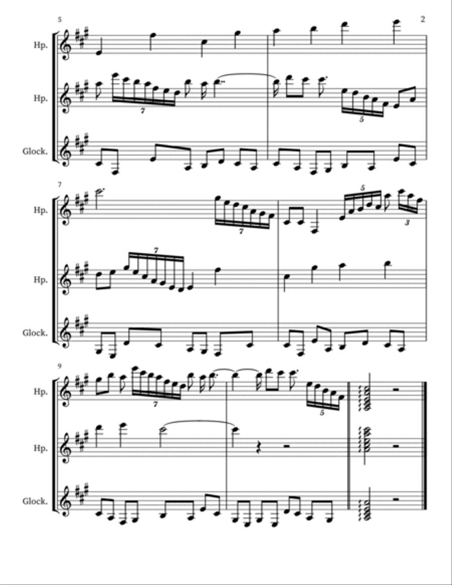Z 125 for Harps & Glockenspiel Glockenspiel scores gallery preview page 2