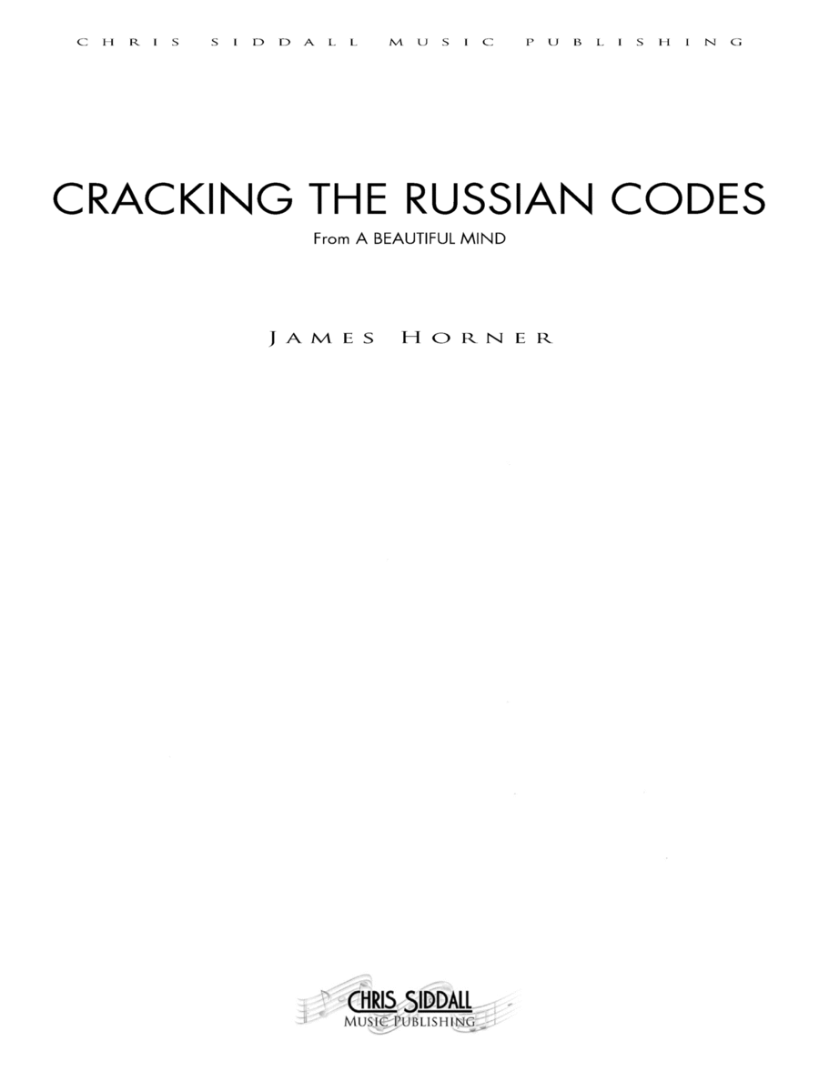 Cracking The Russian Codes - Score Only Full Orchestra scores gallery preview page 1
