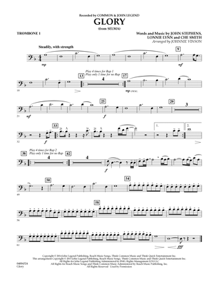 Glory (from Selma) - Trombone 1
