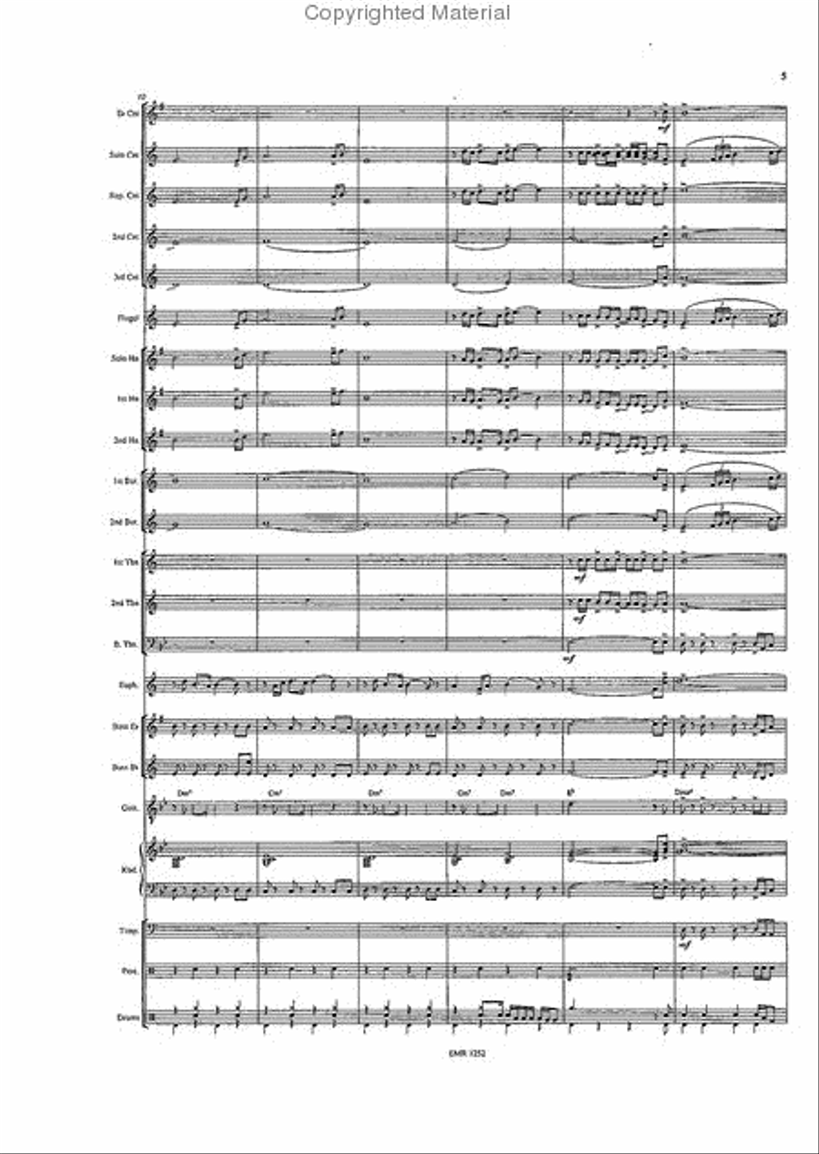 Gonna Fly Now Brass Band scores gallery preview page 5