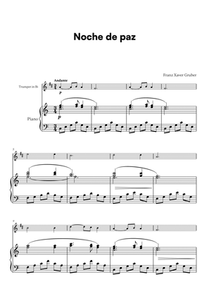 Franz Xaver Gruber - Noche de paz (for Trumpet in Bb and Piano)