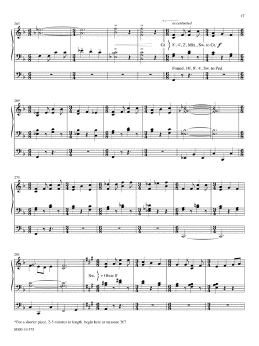 Fantasy on Lobe den Herren Organ scores gallery preview page 8