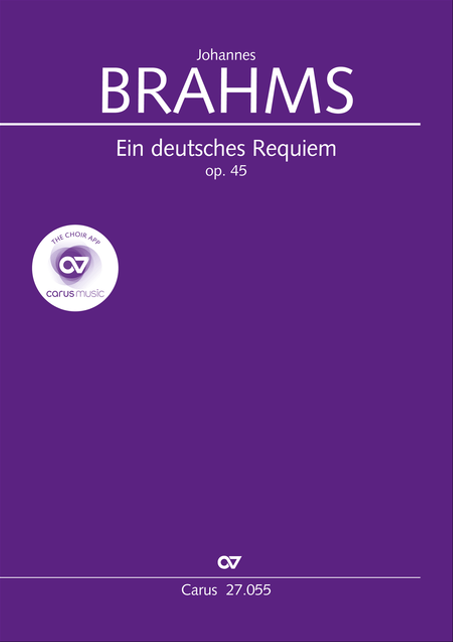Ein Deutsches Requiem (German Requiem) 4-Part scores gallery preview page 1