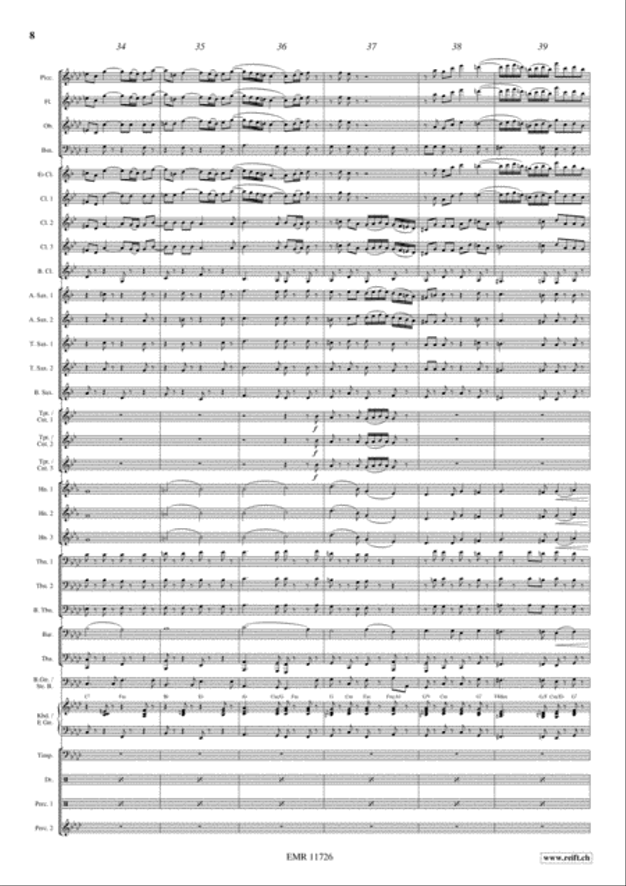 Rocky Bach Concert Band scores gallery preview page 9