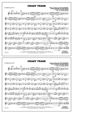 Crazy Train - Bb Horn/3rd Bb Tpt