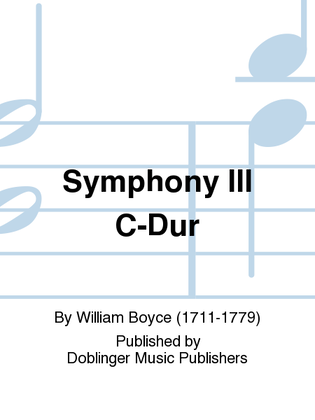 Book cover for Symphony III C-Dur