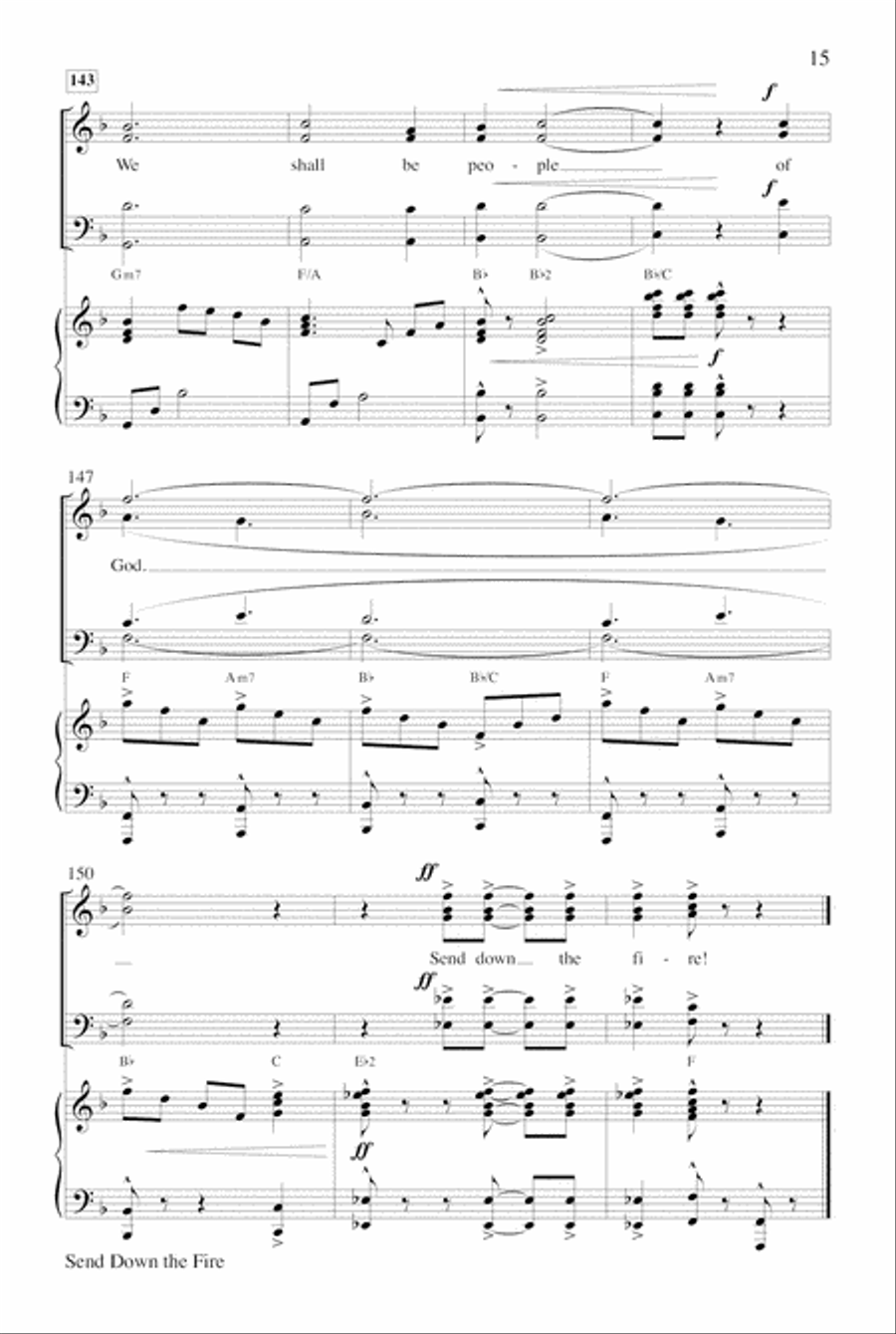 Send Down the Fire Choir scores gallery preview page 15