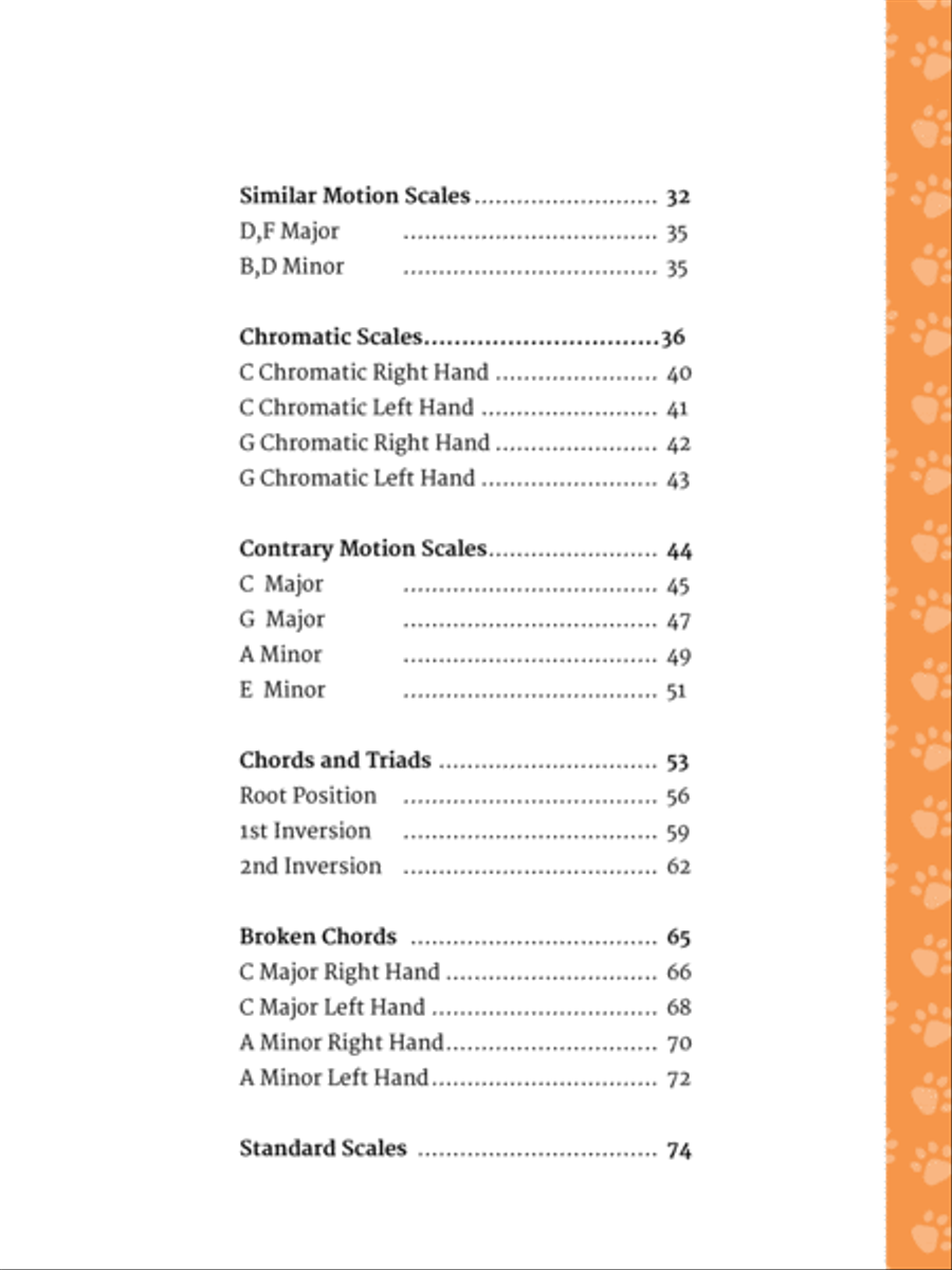 Piano Scales - the Purrfect Practice - Grade 1 AMEB Piano Scales - the Purrfect Practice - Grade 1 AMEB Piano Method scores gallery preview page 5