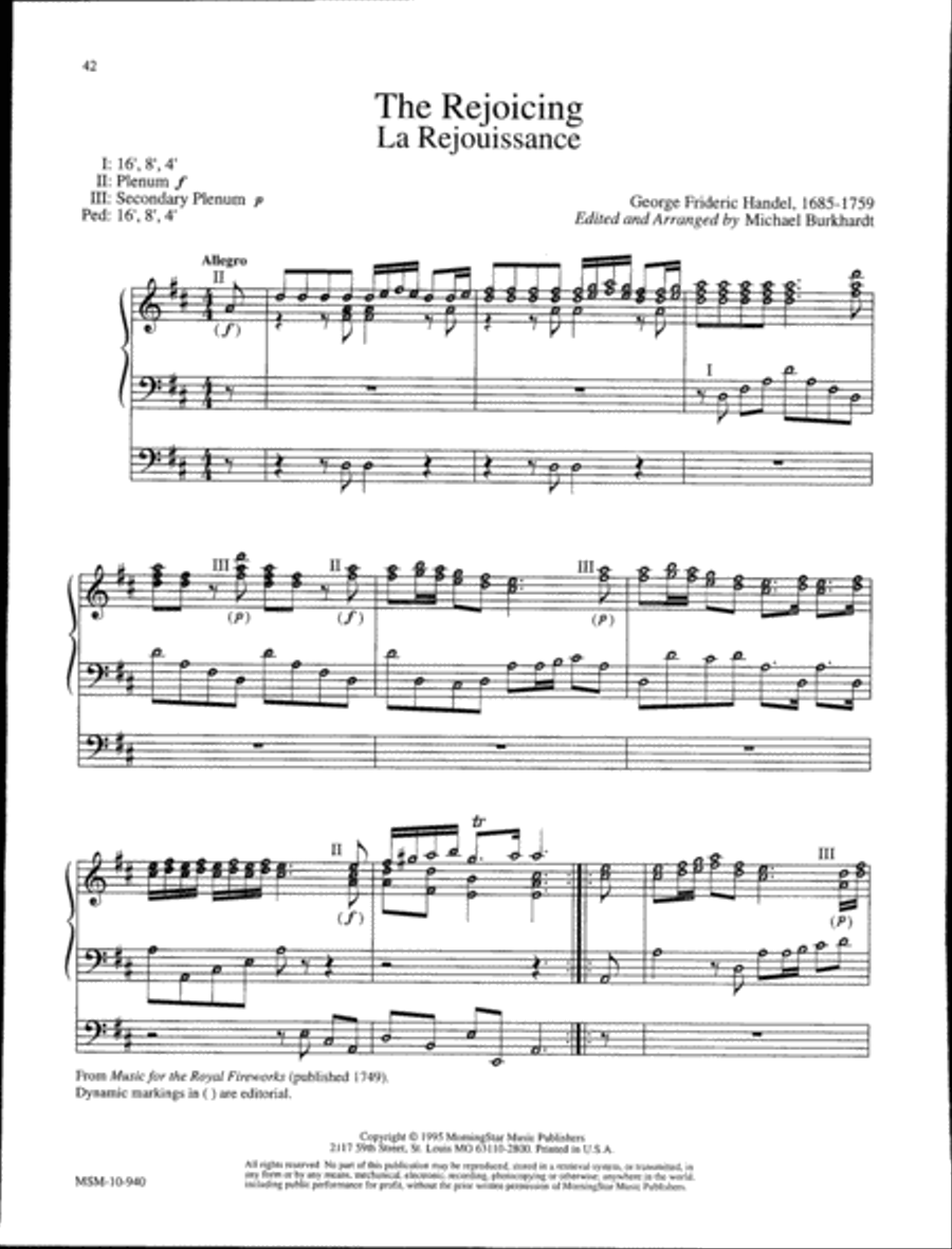 Music for a Celebration, Set 1 Organ scores gallery preview page 17