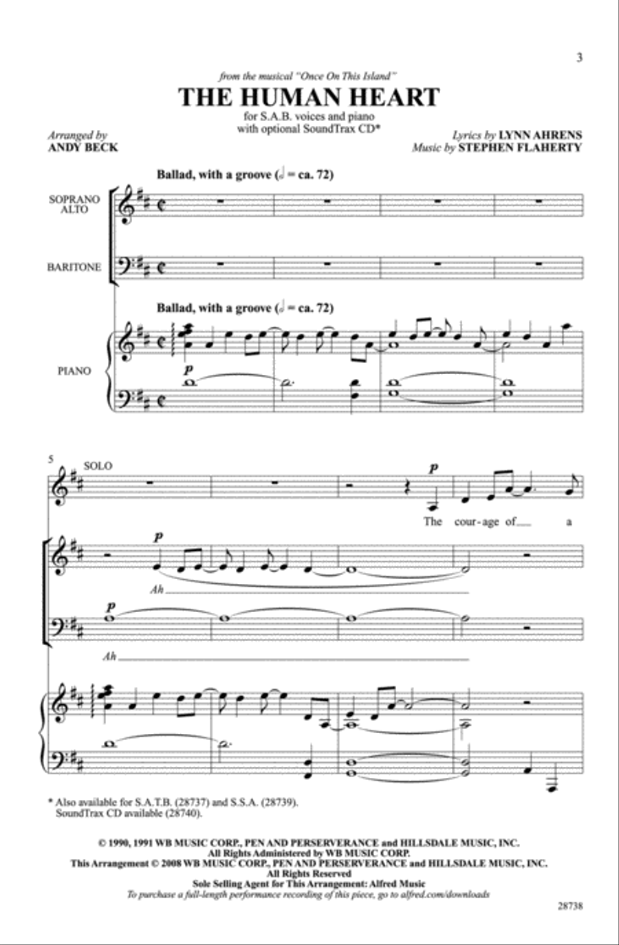 The Human Heart 3-Part scores gallery preview page 2